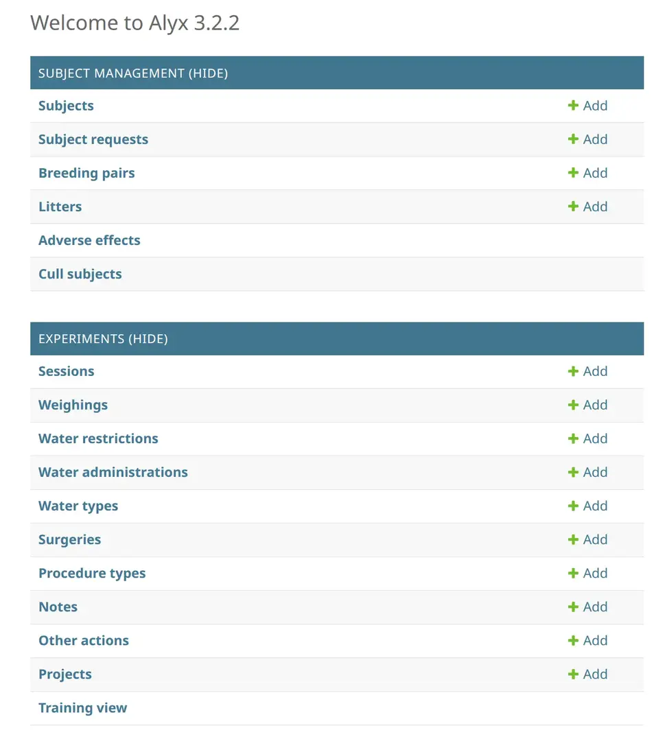 alyx project screenshot