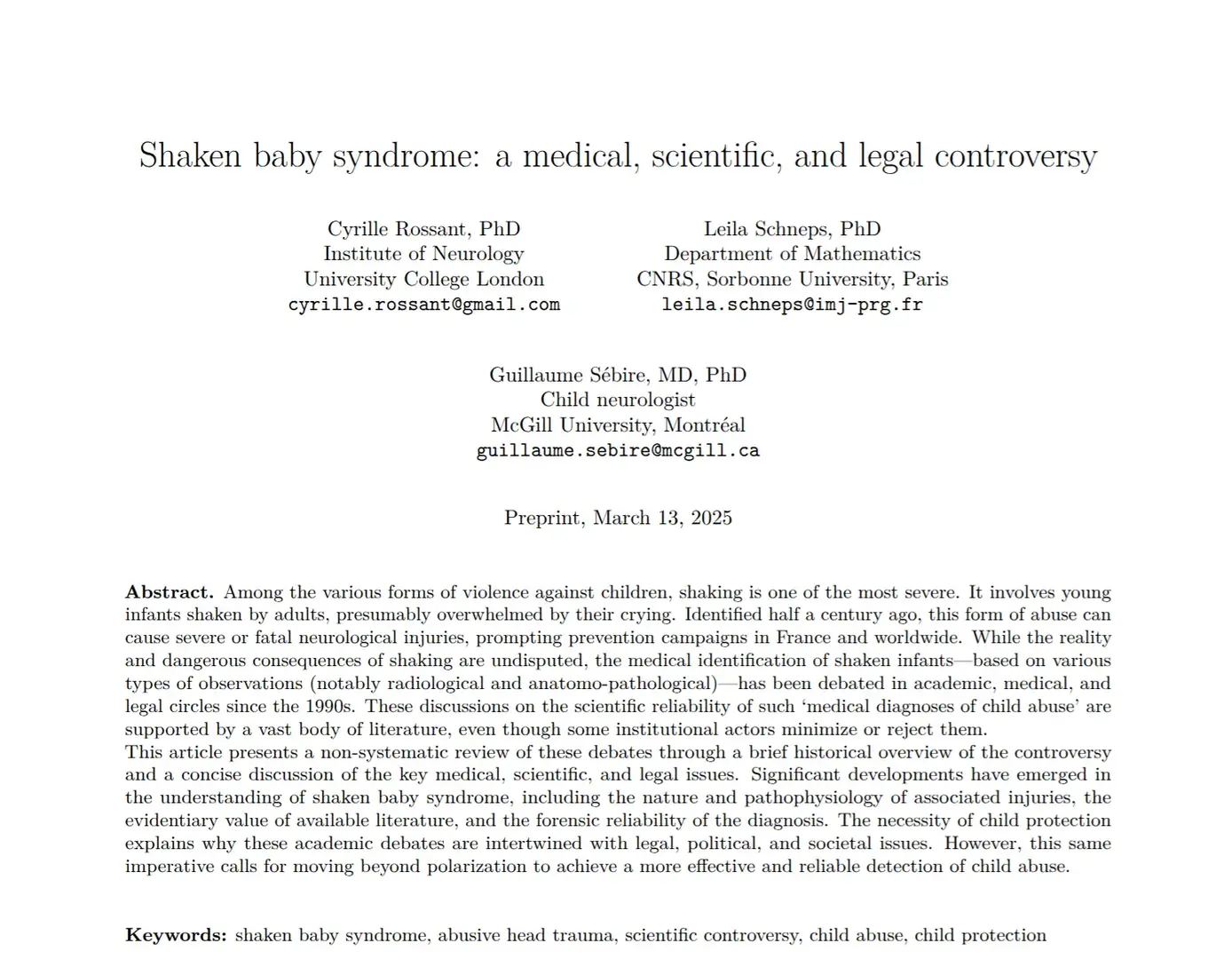 Preprint synthesis cover